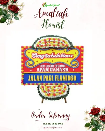 Bunga Papan Congratulation di Pisang Utara
